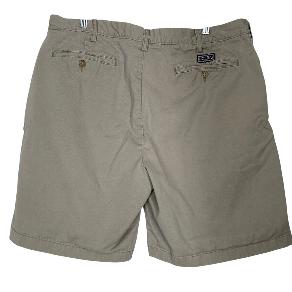 Nautica Khaki Shorts Button/Zip w/Pockets Men's Size 40W 9 Inch Inseam Read Desc - Picture 5 of 8